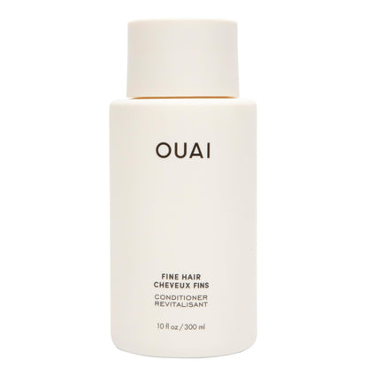 OUAI Fine Hair Conditioner - Volumizing Conditioner for Fine Hair Made with Keratin, Biotin and Chia Seed Oil - Adds Softness, Bounce and Volume - Free from Parabens, Sulfates, and Phthalates (10 Oz) - Maple Wellness Supplements