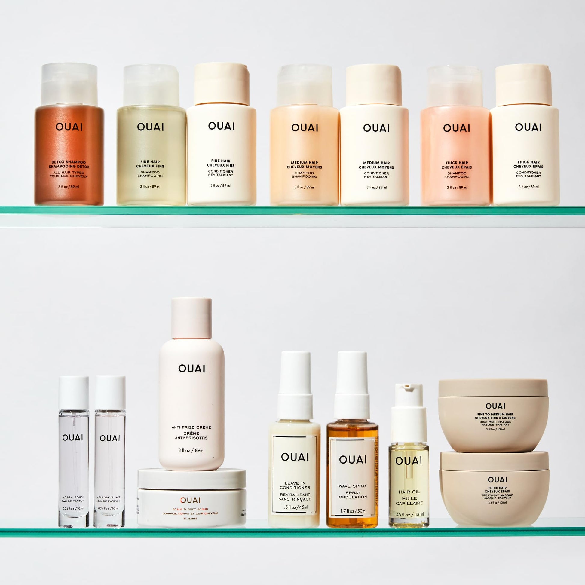 OUAI Fine Shampoo Travel Size - Volumizing Shampoo with Strengthening Keratin, Biotin & Chia Seed Oil for Fine Hair - For Clean, Weightless Body - Paraben, Phthalate & Sulfate Free Hair Care (3 Fl Oz) - Maple Wellness Supplements