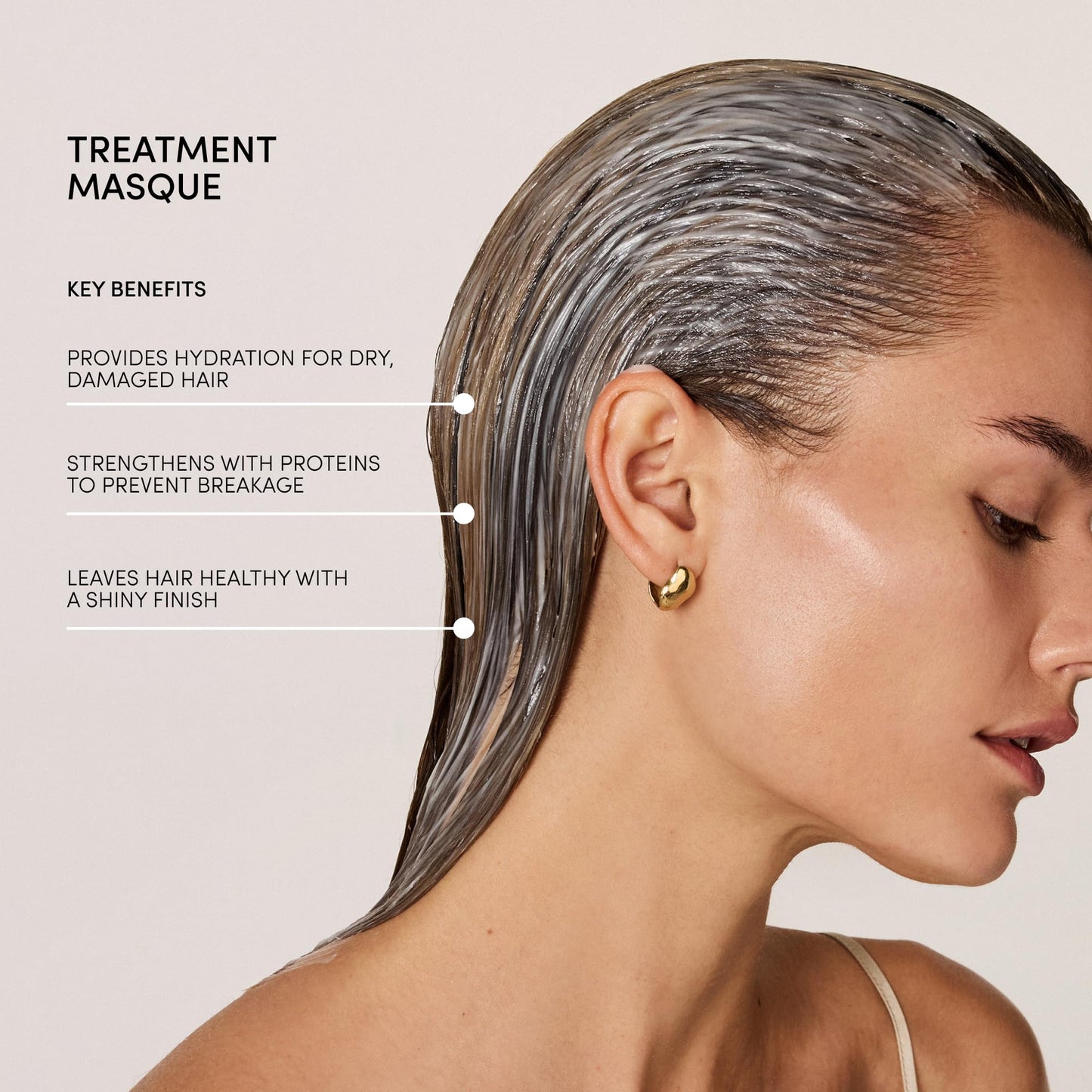 OUAI Fine to Medium Hair Treatment Masque - Hydrating Hair Mask to Help Repair Strands & Increase Shine - With Shea Butter, Keratin and Panthenol - Paraben, Phthalate & Sulfate Free (8 Fl Oz) - Maple Wellness Supplements