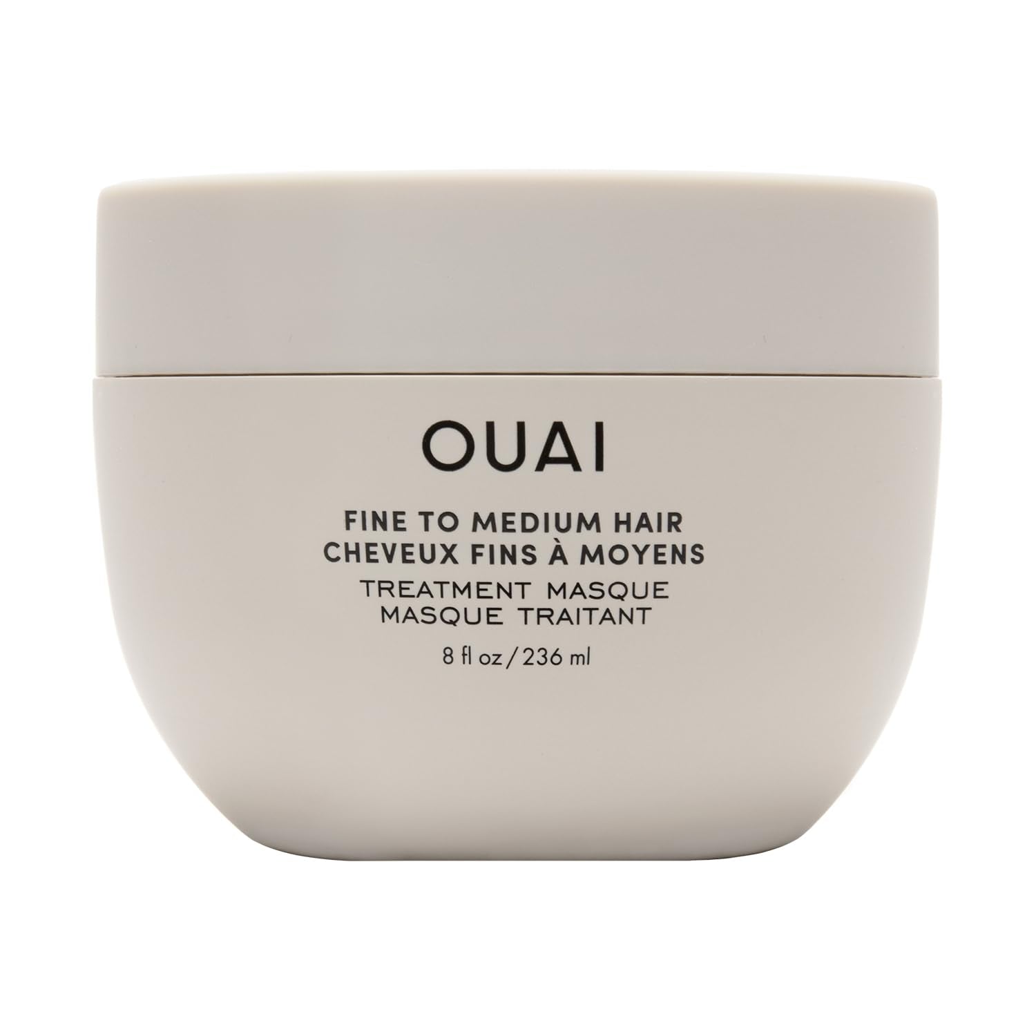 OUAI Fine to Medium Hair Treatment Masque - Hydrating Hair Mask to Help Repair Strands & Increase Shine - With Shea Butter, Keratin and Panthenol - Paraben, Phthalate & Sulfate Free (8 Fl Oz) - Maple Wellness Supplements