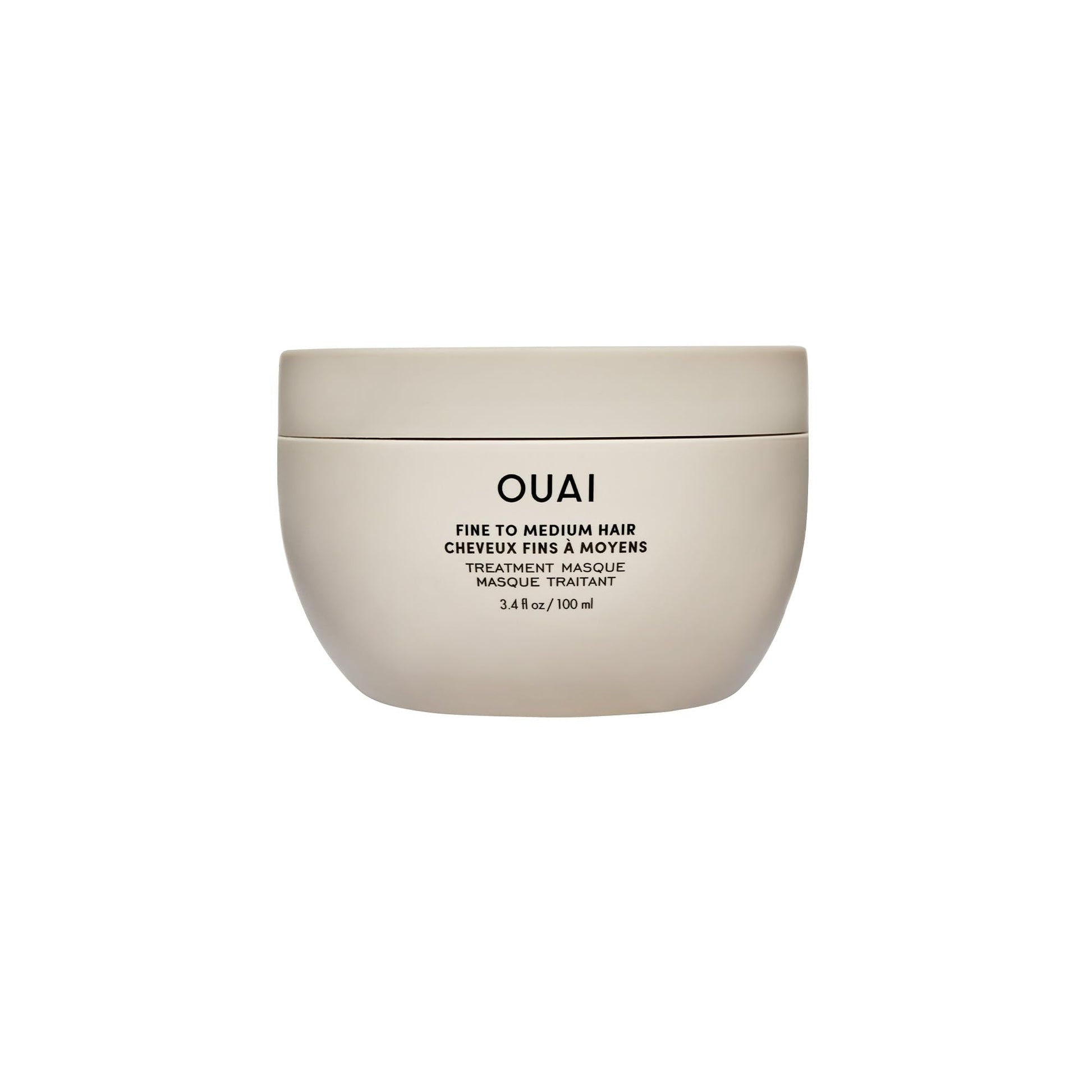 OUAI Fine to Medium Hair Treatment Masque - Mask for Hair Repair, Hydration and Shine - With Shea Butter, Keratin and Panthenol - Paraben, Phthalate and Sulfate Free (3.4 Oz) - Maple Wellness Supplements