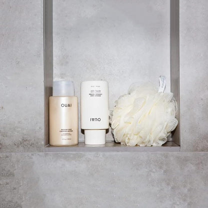 OUAI Medium Hair Shampoo & Conditioner Set, Travel Size - Hydrating Shampoo & Conditioner - With Coconut Oil, Babassu, Kumquat Extract & Keratin - Sulfate, Paraben & Phthalate Free (3 Oz) - Maple Wellness Supplements