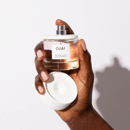 OUAI Melrose Place Eau de Parfum - Elegant Womens Perfume for Everyday Wear - Fresh Floral Scent has Notes of Champagne, Bergamot and Rose with Delicate Hints of Cedarwood and Lychee (1.7 Oz) - Maple Wellness Supplements