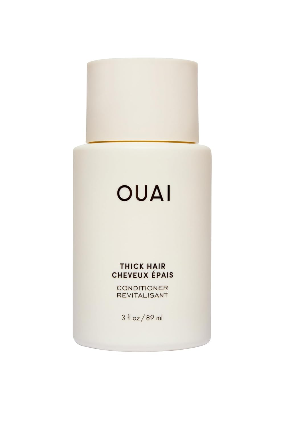 OUAI Thick Hair Conditioner Travel Size - Moisturizing Conditioner for Dry, Frizzy Hair - Keratin, Marshmallow Root, Shea Butter and Avocado Oil - Paraben, Phthalate and Sulfate Free (3 Oz) - Maple Wellness Supplements