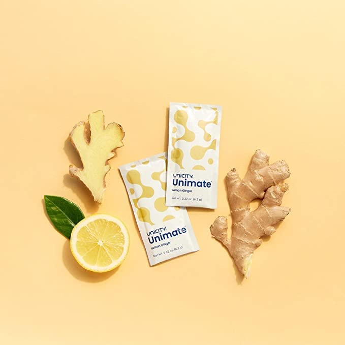 Ourtown Unicity Unimate Green Mate Leaf Powder Extract with Lemon and Ginger Flavor - Maple Wellness Supplements