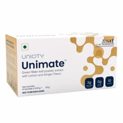 Ourtown Unicity Unimate Green Mate Leaf Powder Extract with Lemon and Ginger Flavor - Maple Wellness Supplements