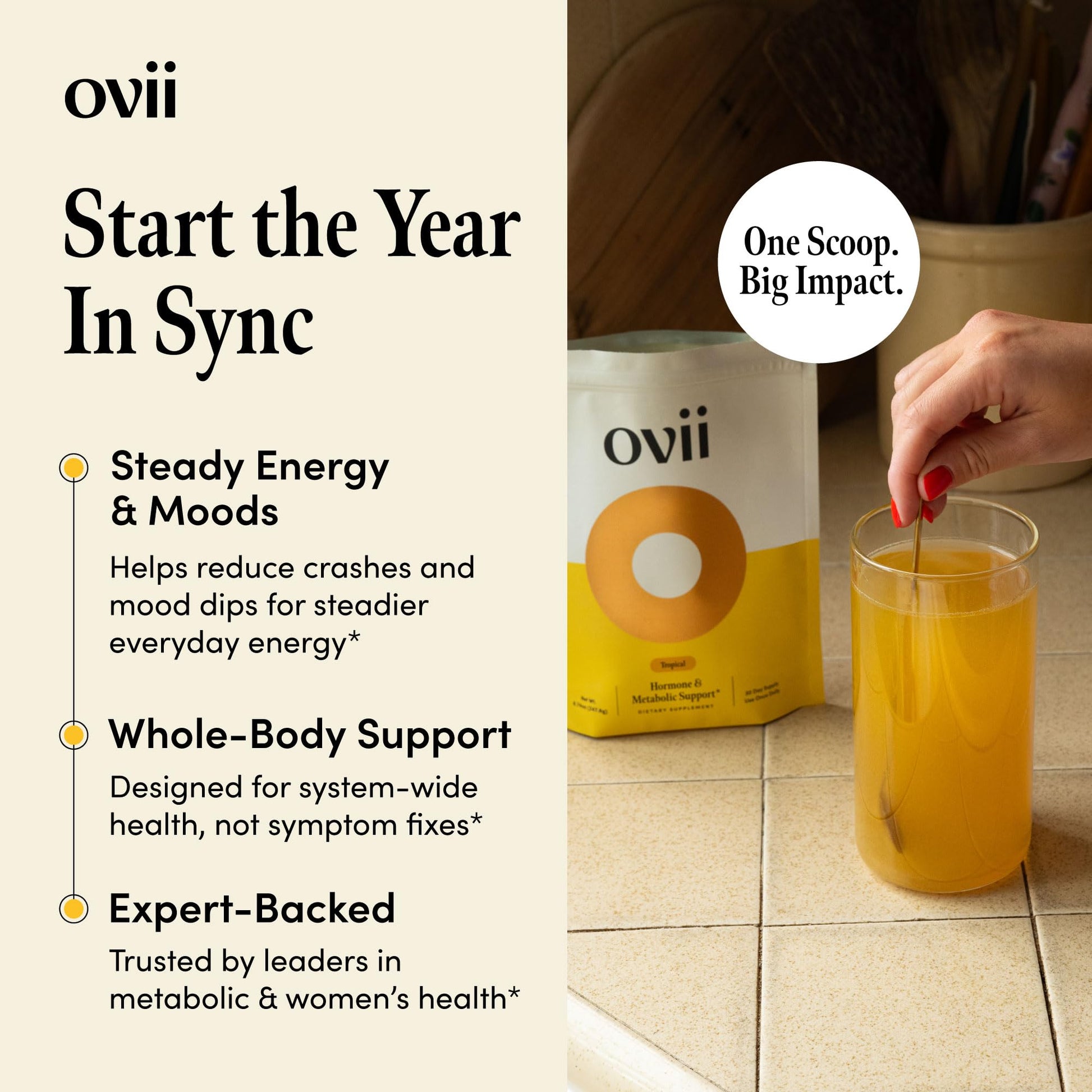 Ovii Metabolic Support for Women – Reducose® White Mulberry with Myo-Inositol & D-Chiro Inositol 40:1 Blend – Daily Wellness, Metabolic Balance & Appetite Control Supplement – 30 Servings, Tropical - Maple Wellness Supplements