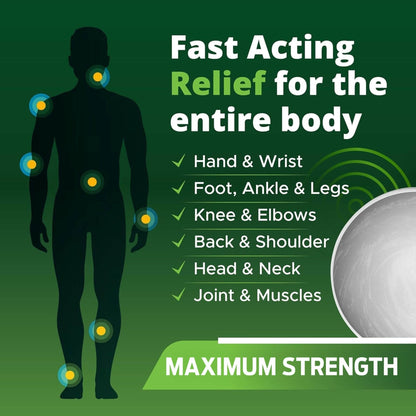 Owell Naturals Deep Penetrating Pain Relief Cream, Maximum Strength Formula for Joints & Muscles, Lower Back, Knees, Hands, Legs, Ankle – Fast Acting Comfort, 7 oz - Maple Wellness Supplements