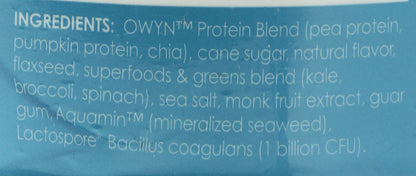 OWYN Only What You Need Plant-Based Protein Powder, Smooth Vanilla, 1.05 lbs - Maple Wellness Supplements