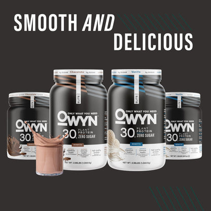 Owyn Only What You Need Pro Elite High Protein Powder, 30g Vegan Protein for Workout Recovery, Delicious Smooth Taste, Zero Sugar - Maple Wellness Supplements