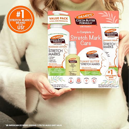Palmer's Cocoa Butter Formula Pregnancy Skin Care Kit for Stretch Marks and Scars, Dermatologist Approved - Maple Wellness Supplements