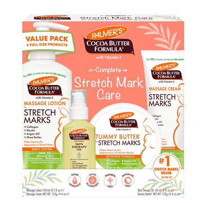 Palmer's Cocoa Butter Formula Pregnancy Skin Care Kit for Stretch Marks and Scars, Dermatologist Approved - Maple Wellness Supplements