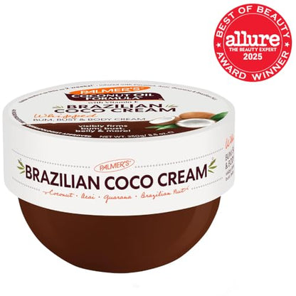 Palmer's Coconut Oil Formula Brazilian Coco Cream with Vitamin E, 8.8 Fl Oz, Whipped Bum - Maple Wellness Supplements