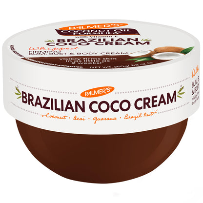 Palmer's Coconut Oil Formula Brazilian Coco Cream with Vitamin E, 8.8 Fl Oz, Whipped Bum - Maple Wellness Supplements