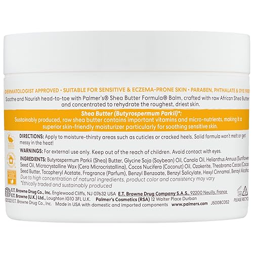 Palmer's Shea Butter Formula Raw African Shea Butter Balm, Nourishing Body Moisturizer - Maple Wellness Supplements
