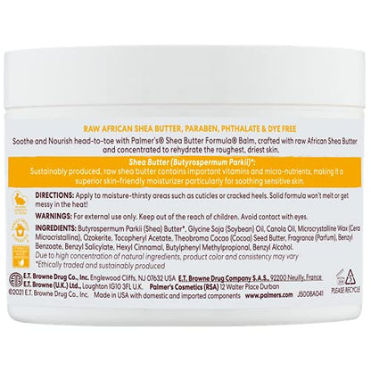 Palmer's Shea Butter Formula Raw African Shea Butter Balm, Nourishing Body Moisturizer - Maple Wellness Supplements