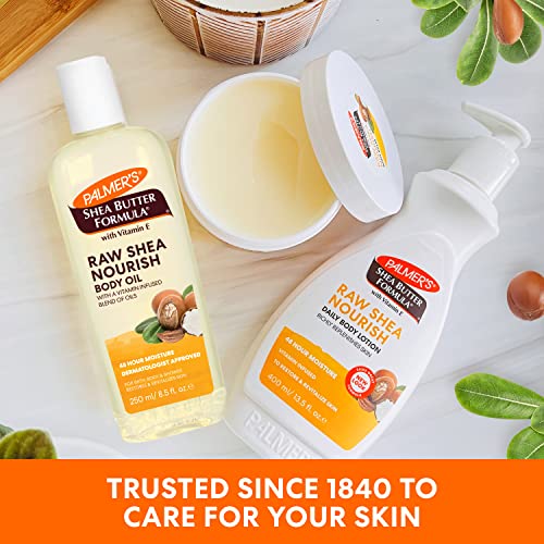 Palmer's Shea Formula Raw Shea Body Oil with Vitamin E, Deep Body Moisturizer to Soothe - Maple Wellness Supplements