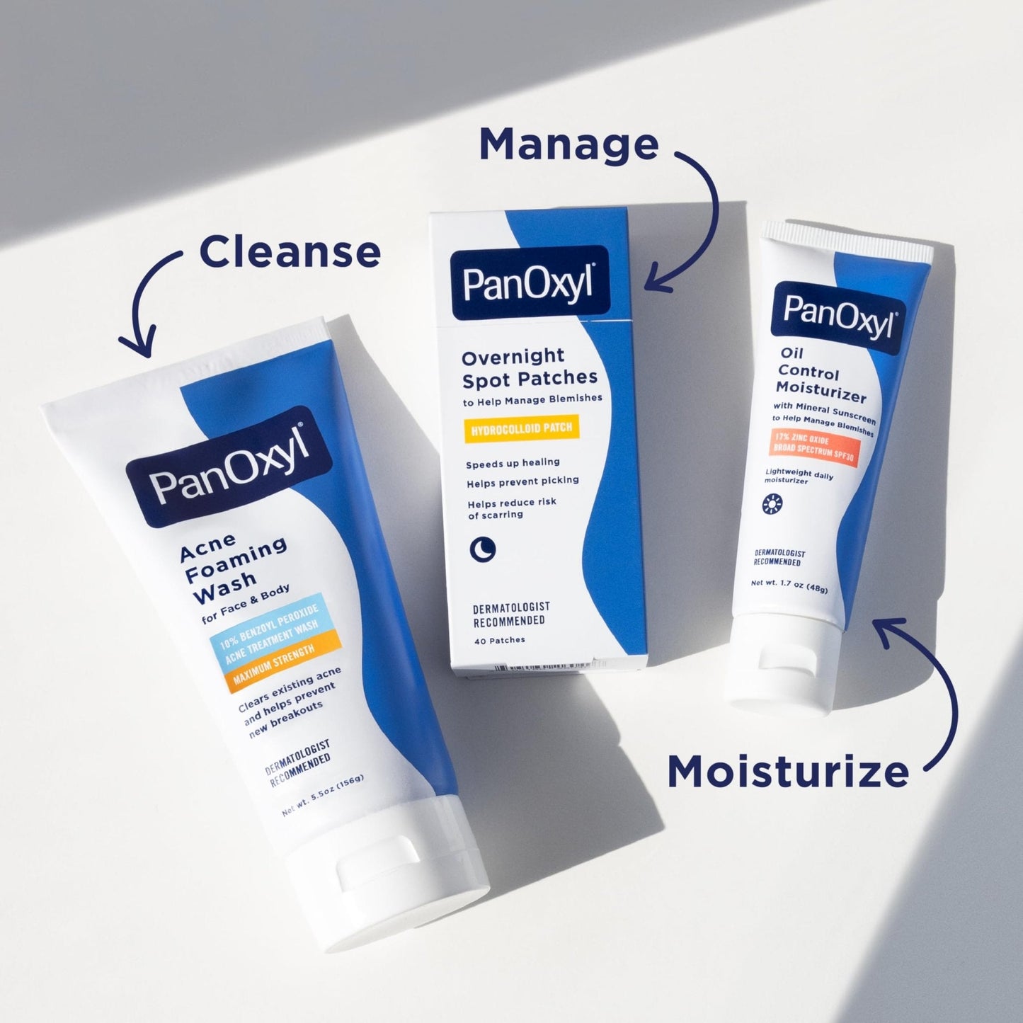PanOxyl 10% Benzoyl Peroxide Acne Foaming Wash, Maximum Strength, Daily Acne-Fighting - Maple Wellness Supplements