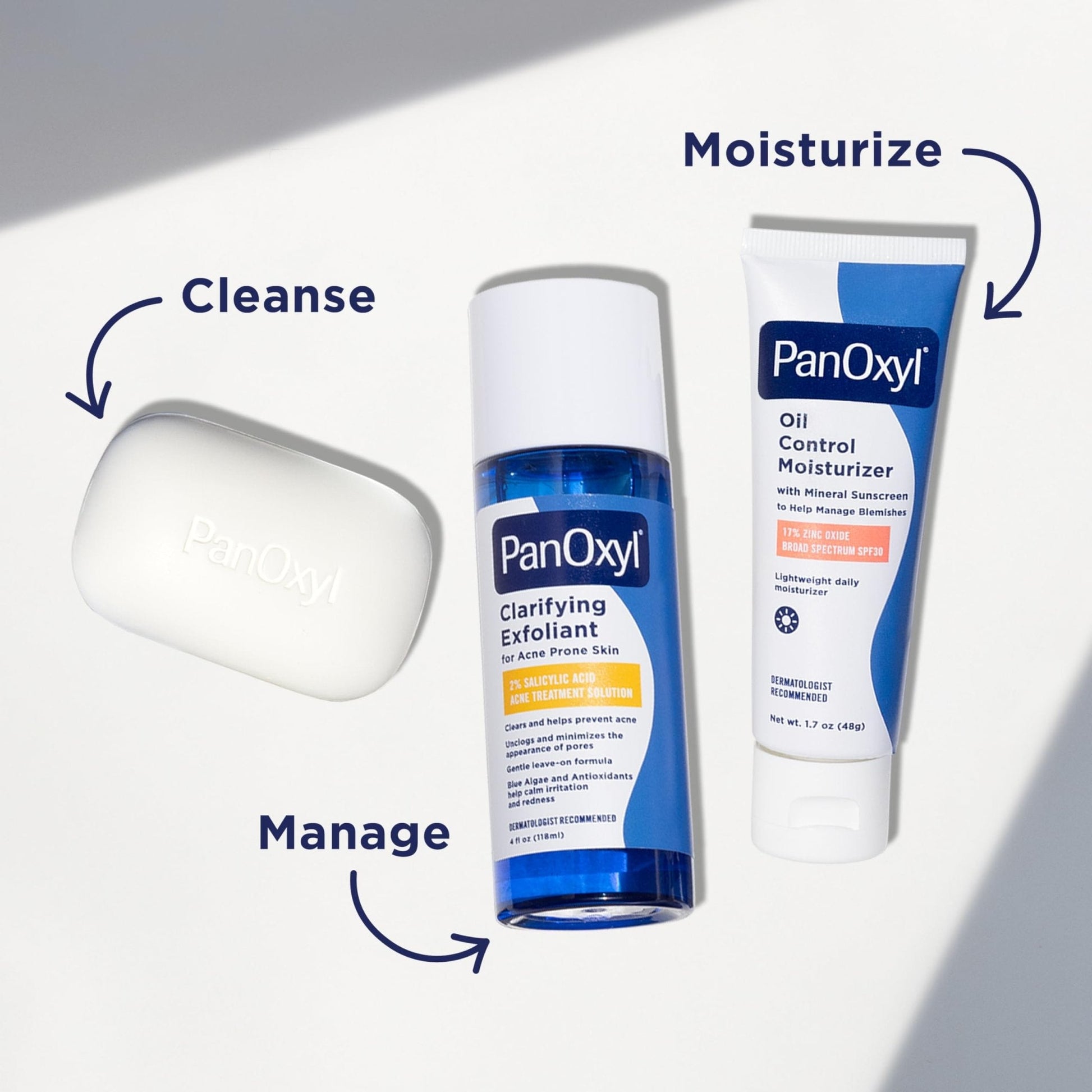 PanOxyl Clarifying Exfoliant with 2% Salicylic Acid, BHA Liquid Exfoliant for Face, Unclogs, Minimizes Appearance of Pores - Maple Wellness Supplements
