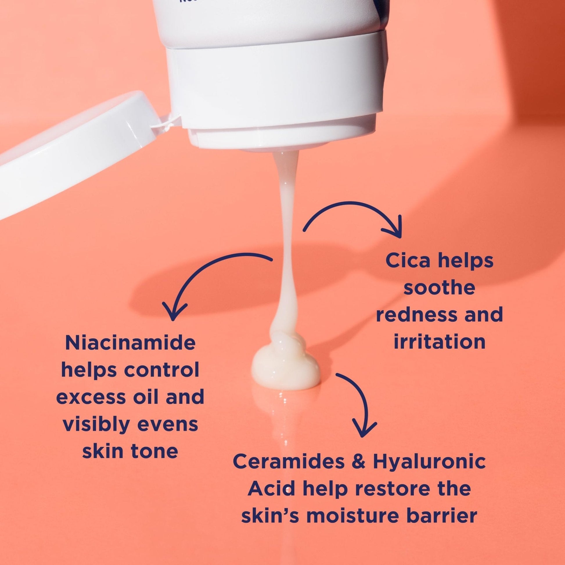 PanOxyl PM Balancing Repair Moisturizer with Niacinamide, Ceramides and Cica, Hydrating Face Moisturizer - Maple Wellness Supplements