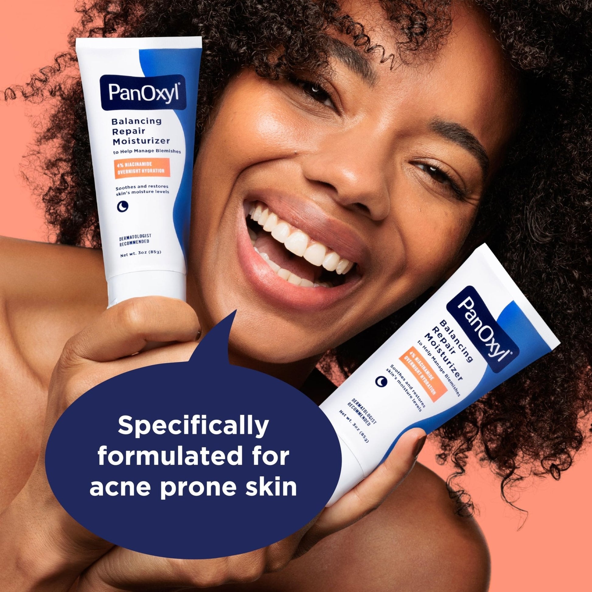 PanOxyl PM Balancing Repair Moisturizer with Niacinamide, Ceramides and Cica, Hydrating Face Moisturizer - Maple Wellness Supplements