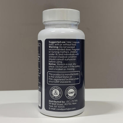 partiQlar NR Supplement - High Purity Nicotinamide Riboside Capsules - NAD+ Booster for Anti-Aging, Cellular Energy & Repair - Maple Wellness Supplements