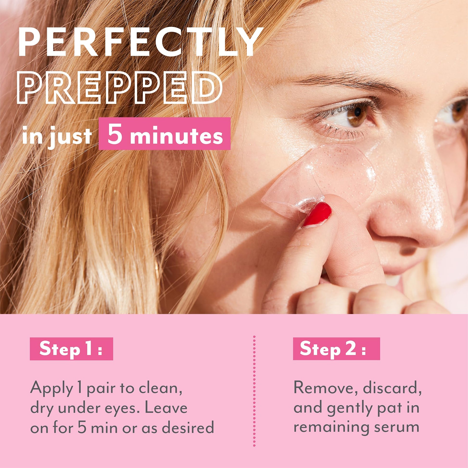 Patchology Serve Chilled Rosé Hydrating Under Eye Patches – Hyaluronic Acid & Antioxidant-Infused Eye Masks to Reduce Dark Circles - Maple Wellness Supplements