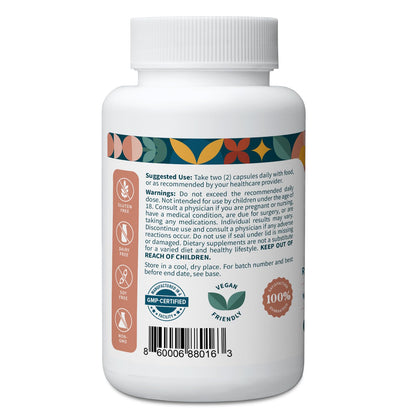 Pattern Wellness Maca Root Extract 20:1-500mg Per Serving – for Men & Women – Tri-Color Black/Red/Yellow Blend – 60 Vegan, Non-GMO Capsules - Maple Wellness Supplements