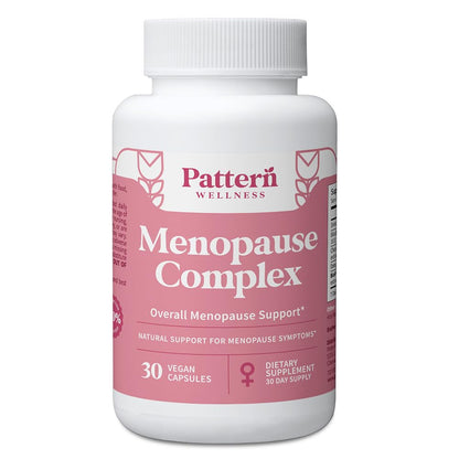 Pattern Wellness Menopause Complex – Herbal Supplement for Women’s Wellness & Hormone Health Support – with Black Cohosh, DIM & Bioperine® – 30 Vegan Capsules, 3rd Party Tested - Maple Wellness Supplements