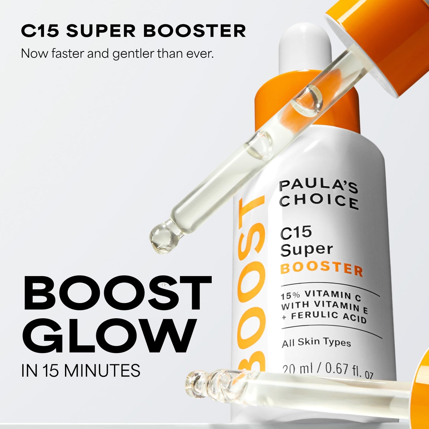 Paula's Choice BOOST C15 Super Booster, 15% Vitamin C Serum for Face, Face Serum with Vitamin E & Ferulic Acid - Maple Wellness Supplements