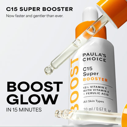 Paula's Choice BOOST C15 Super Booster, 15% Vitamin C Serum for Face, Face Serum with Vitamin E & Ferulic Acid - Maple Wellness Supplements