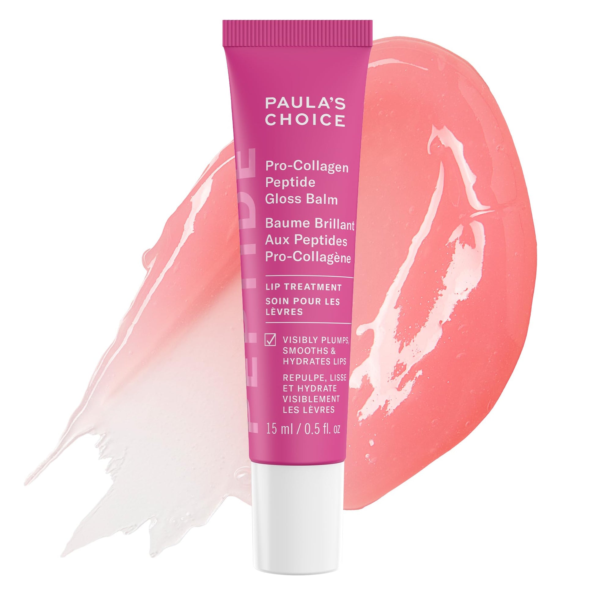 Paula’s Choice Pro-Collagen Peptide Gloss Lip Balm, Hydrates & Smooths Lips, Sheer & Glossy Finish for Fuller Lips - Maple Wellness Supplements