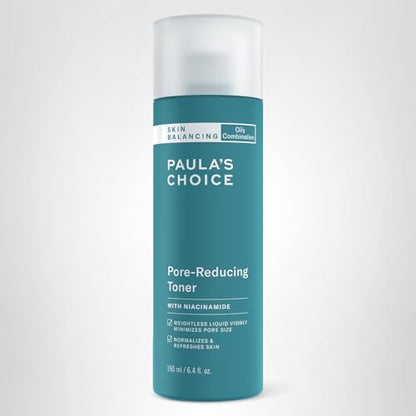 Paula's Choice Skin Balancing Pore-Reducing Face Toner with Niacinamide, for Oily Skin & Combination, Minimizes Large Pores, - Maple Wellness Supplements