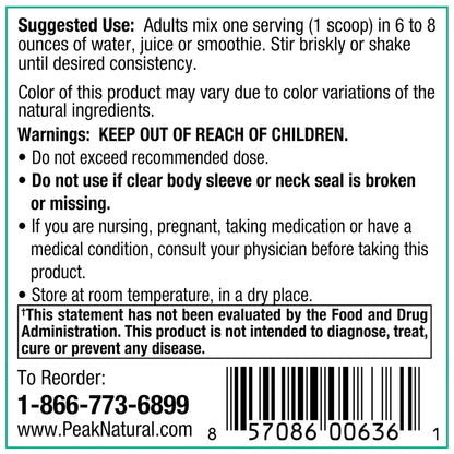 Peak Organic Superfruits - Polyphenol Rich Superfood Powder - Non-GMO Fermented Aronia Berry, Acai, Blueberry, Pomegranate, and Plum - Aging, Metabolic Health, Heart Health (30 Servings) - Maple Wellness Supplements