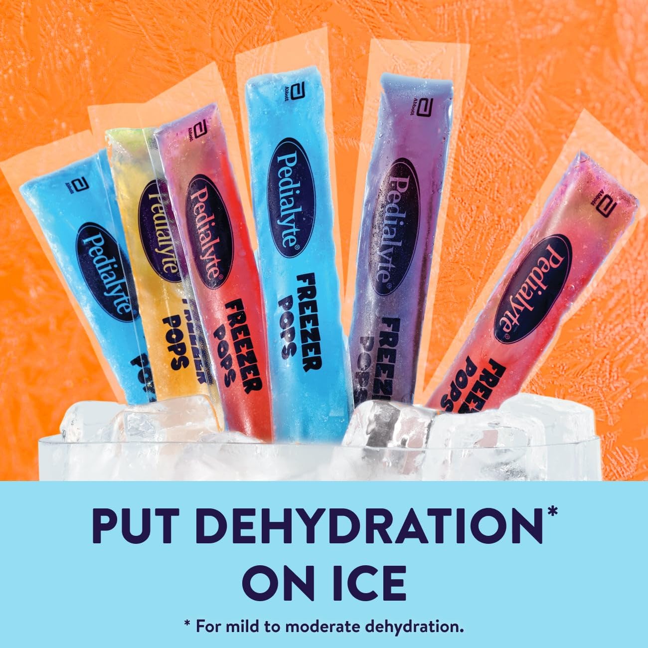 Pedialyte Electrolyte Solution Freezer Pops, Hydration Variety Pack— Grape, Blue Raspberry, Cherry, Orange, Pack of 64 - Maple Wellness Supplements