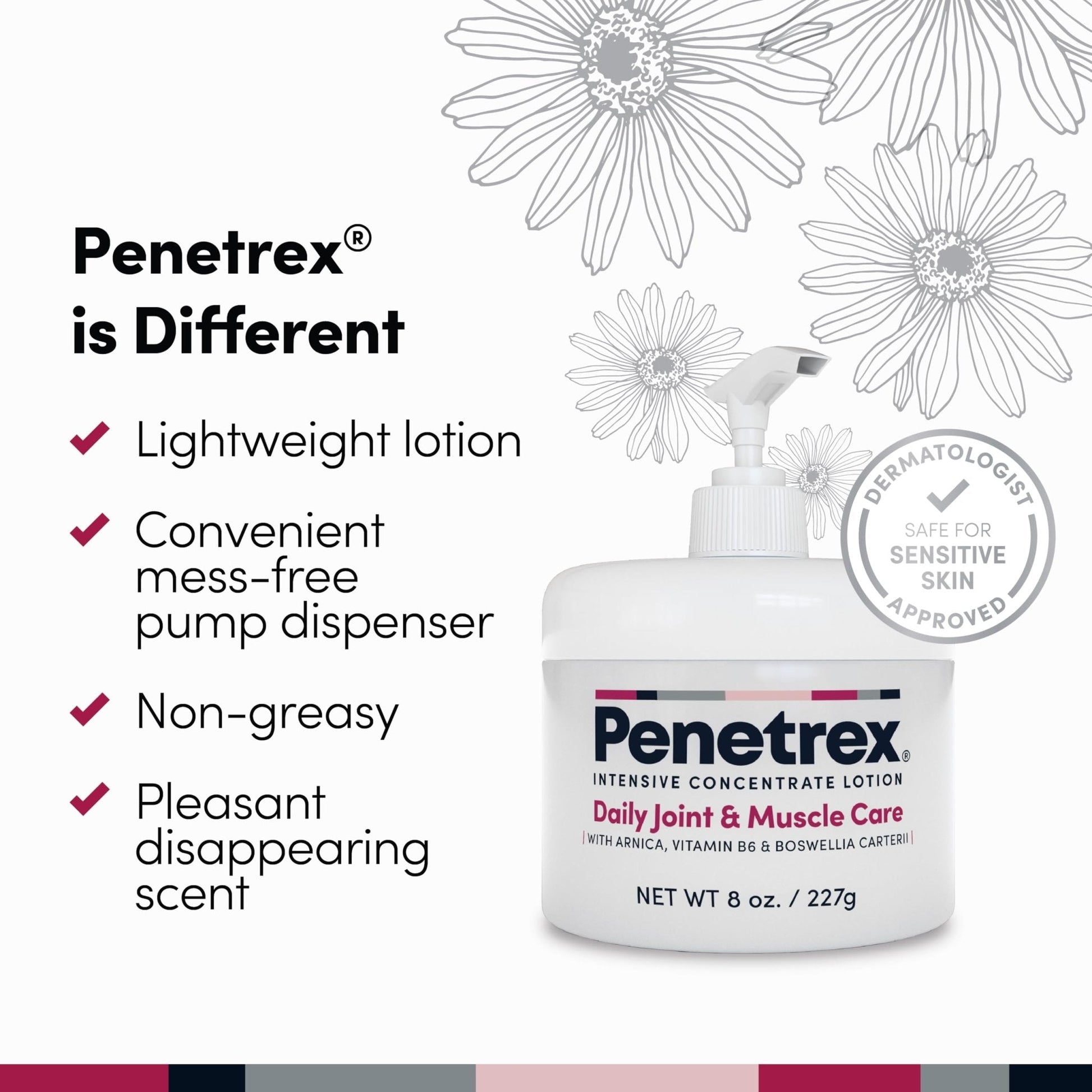 Penetrex Joint & Muscle Care Lotion – Soothing Botanical Formula with Arnica, Vitamin B6 & MSM – Lightweight Easy to Apply Lotion - Fresh Disappearing Scent - for Everyday Movement Support - Maple Wellness Supplements