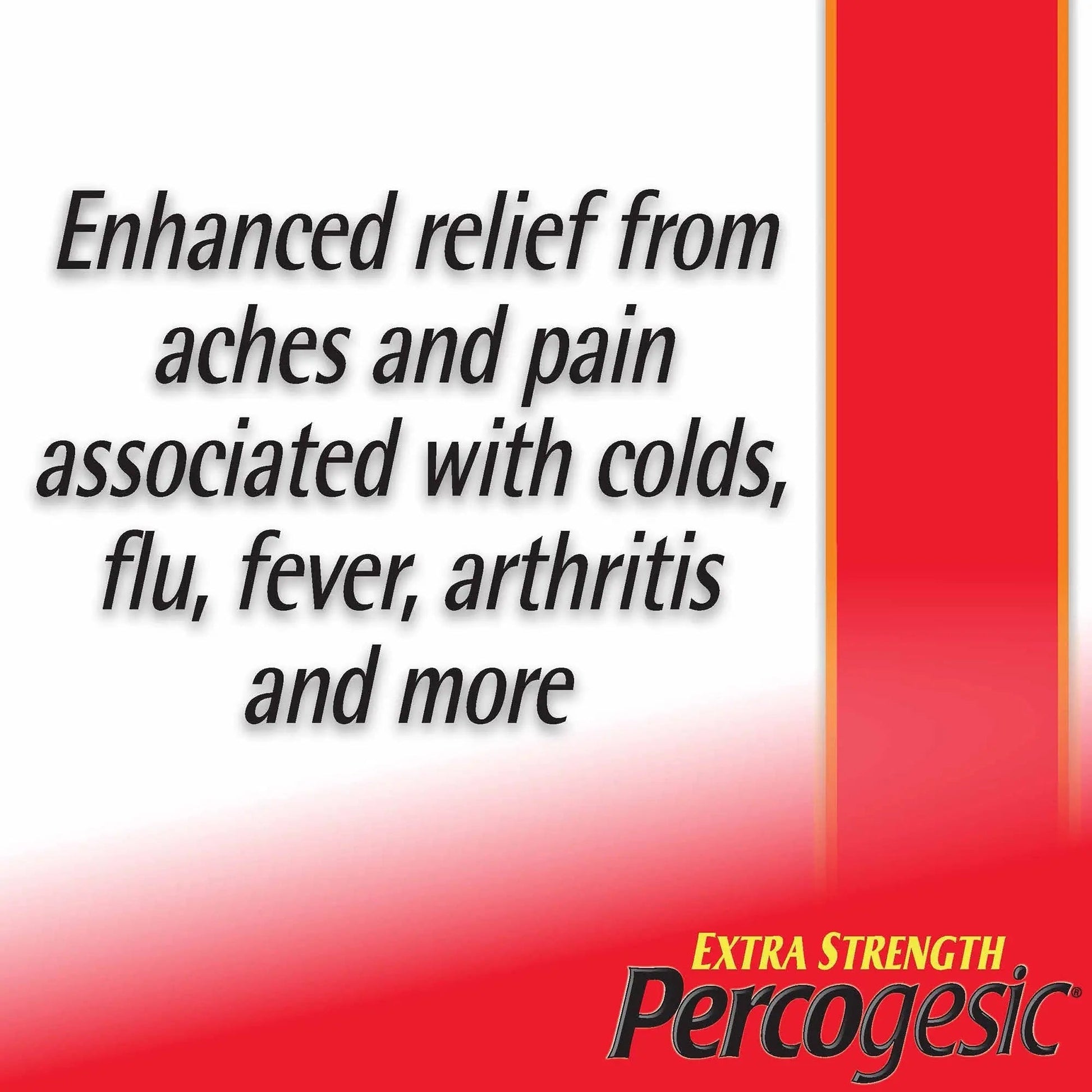 Percogesic Extra Strength Acetaminophen & Diphenhydramine Pain Relief, Fast-Acting Aspirin-Free Fever Reducer & Antihistamine, 60 Count - Maple Wellness Supplements