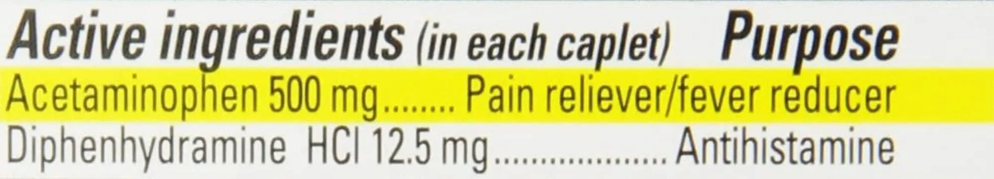 Percogesic Extra Strength Acetaminophen & Diphenhydramine Pain Relief, Fast-Acting Aspirin-Free Fever Reducer & Antihistamine, 60 Count - Maple Wellness Supplements