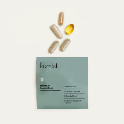 Perelel Mom Multi Support Pack, Postnatal Vitamins for Women with Omega 3 Dha, Iron, Collagen, & Vitamin B12 to Support Postpartum Health - Maple Wellness Supplements
