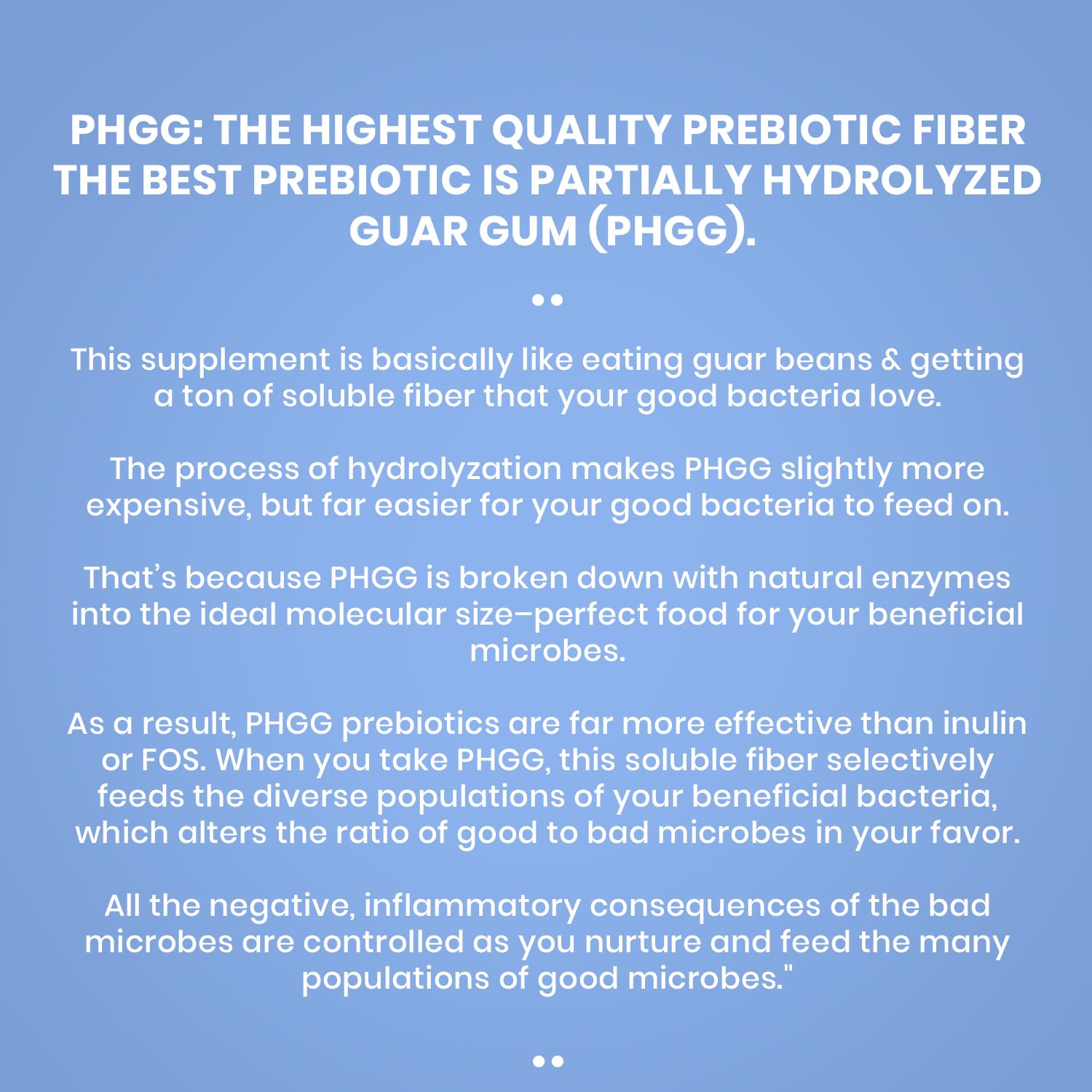 PERFECT PASS Prebiotic PHGG Partially Hydrolyzed Guar Gum 210g Powder - 100% Natural Gluten Free Non GMO - Certified Kosher Vegetarian Sugar Free - Maple Wellness Supplements