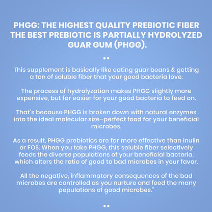 PERFECT PASS Prebiotic PHGG Partially Hydrolyzed Guar Gum 210g Powder - 100% Natural Gluten Free Non GMO - Certified Kosher Vegetarian Sugar Free - Maple Wellness Supplements