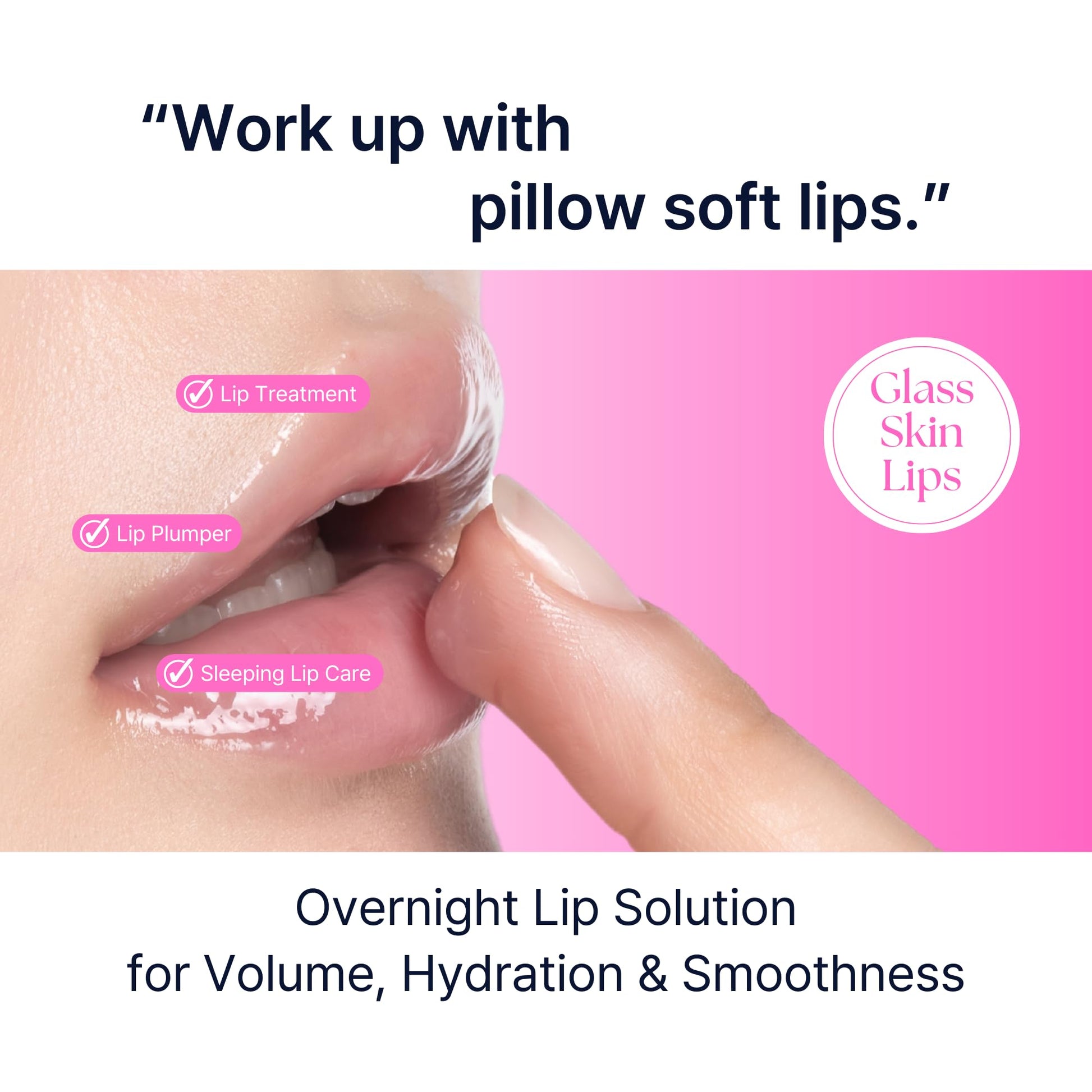 Perfect Sleep Lip Collagen 0.50fl.oz, Intensive Collagen Lip Sleeping Mask Infused with Peptides, Rice Protein & Willow Bark Extract - Maple Wellness Supplements