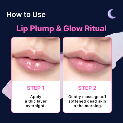Perfect Sleep Lip Collagen 0.50fl.oz, Intensive Collagen Lip Sleeping Mask Infused with Peptides, Rice Protein & Willow Bark Extract - Maple Wellness Supplements