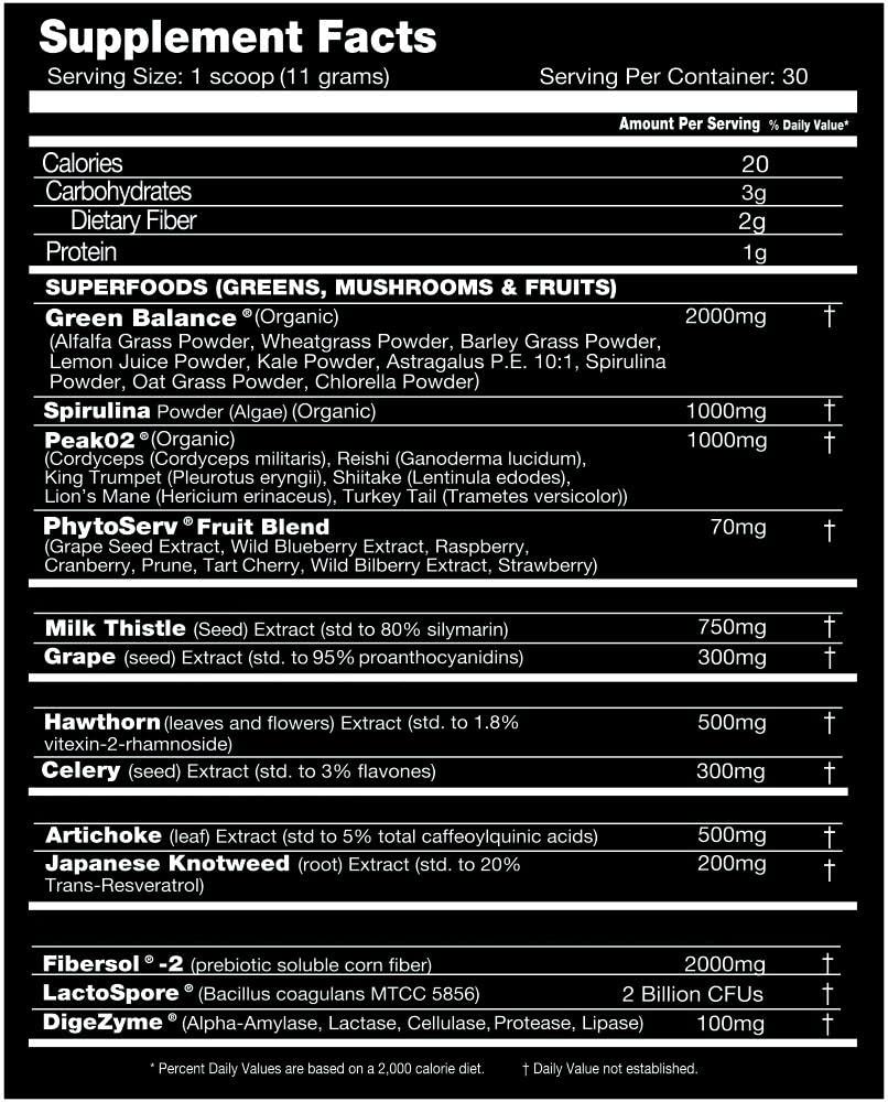 Performax Labs PhytoactivMax Active Greens Powder Wellness and Performance Matrix | Phytonutrients – Overall Health | 30 Servings (Strawberry Pineapple) - Maple Wellness Supplements