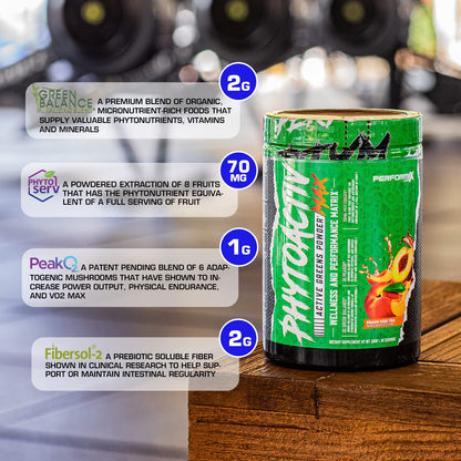 Performax Labs PhytoactivMax Active Greens Powder Wellness and Performance Matrix | Phytonutrients – Overall Health | 30 Servings (Strawberry Pineapple) - Maple Wellness Supplements