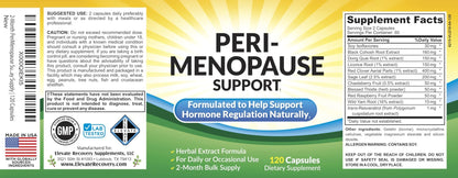 Perimenopause Support (2-Month) Supplement Blend | Women's Health & Hormone Support with 11 Herbs & Extracts | Female Hormonal Balance Supplements | 60-Day Bulk Supply | 120 Capsules - Maple Wellness Supplements