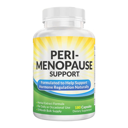 Perimenopause Support (3-Month) Supplement Blend | Women's Health & Hormone Support with 11 Herbs & Extracts | Female Hormonal Balance Supplements | 90-Day Bulk Supply | 180 Capsules - Maple Wellness Supplements