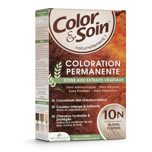 Permanent hair dye 10N platinum blond Color&Soin LES 3 CHENES - Maple Wellness Supplements