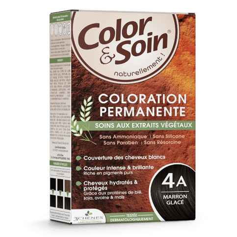 Permanent hair dye 4A iced brown Color&Soin LES 3 CHENES - Maple Wellness Supplements