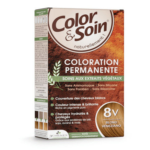 Permanent hair dye 8V venziano blond Color&Soin LES 3 CHENES - Maple Wellness Supplements